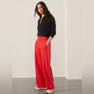 Athleta Venice High Rise Track Stripe Wide Leg Pant